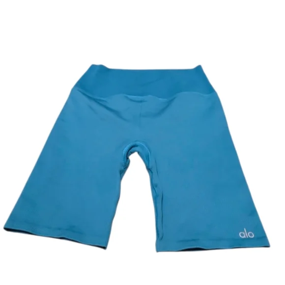 Alo Yoga Mindful Movement Ribbed Biker Shorts - Picture 1 of 5